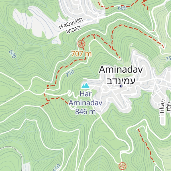 Map of Har Aminadav