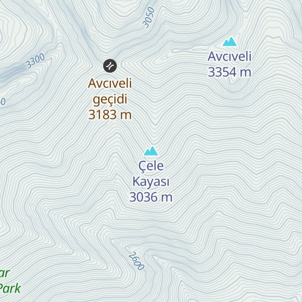 Map of Çele Kayası
