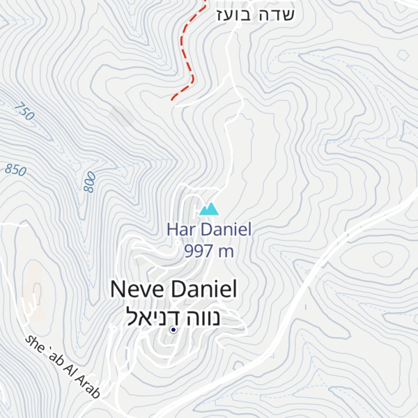 Map of Har Daniel