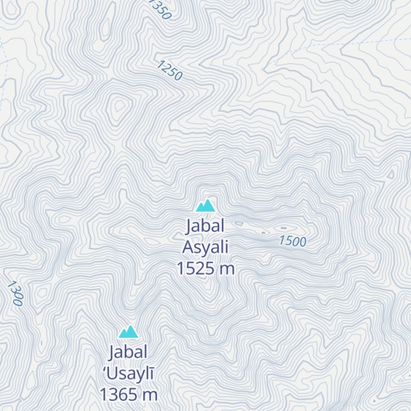 Map of Jabal Asyali