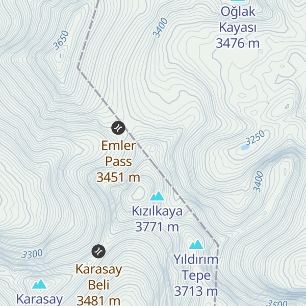 Map of Kızılkaya Kuleleri