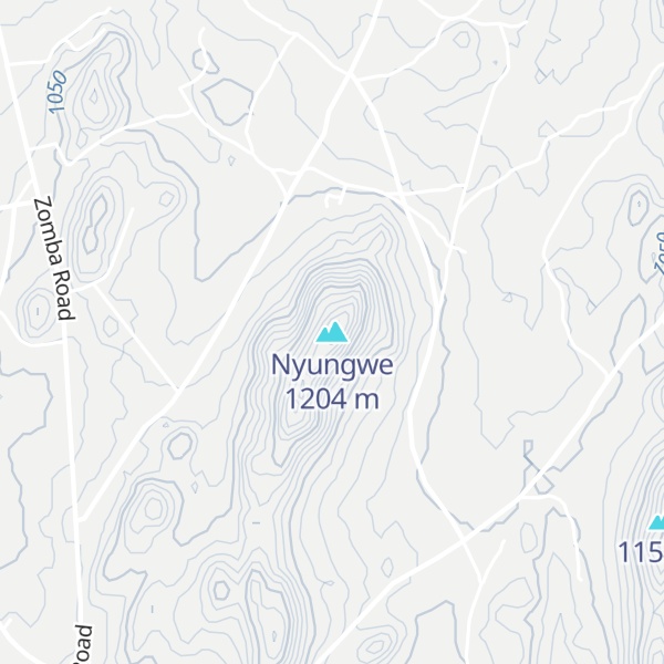 Map of Nyungwe