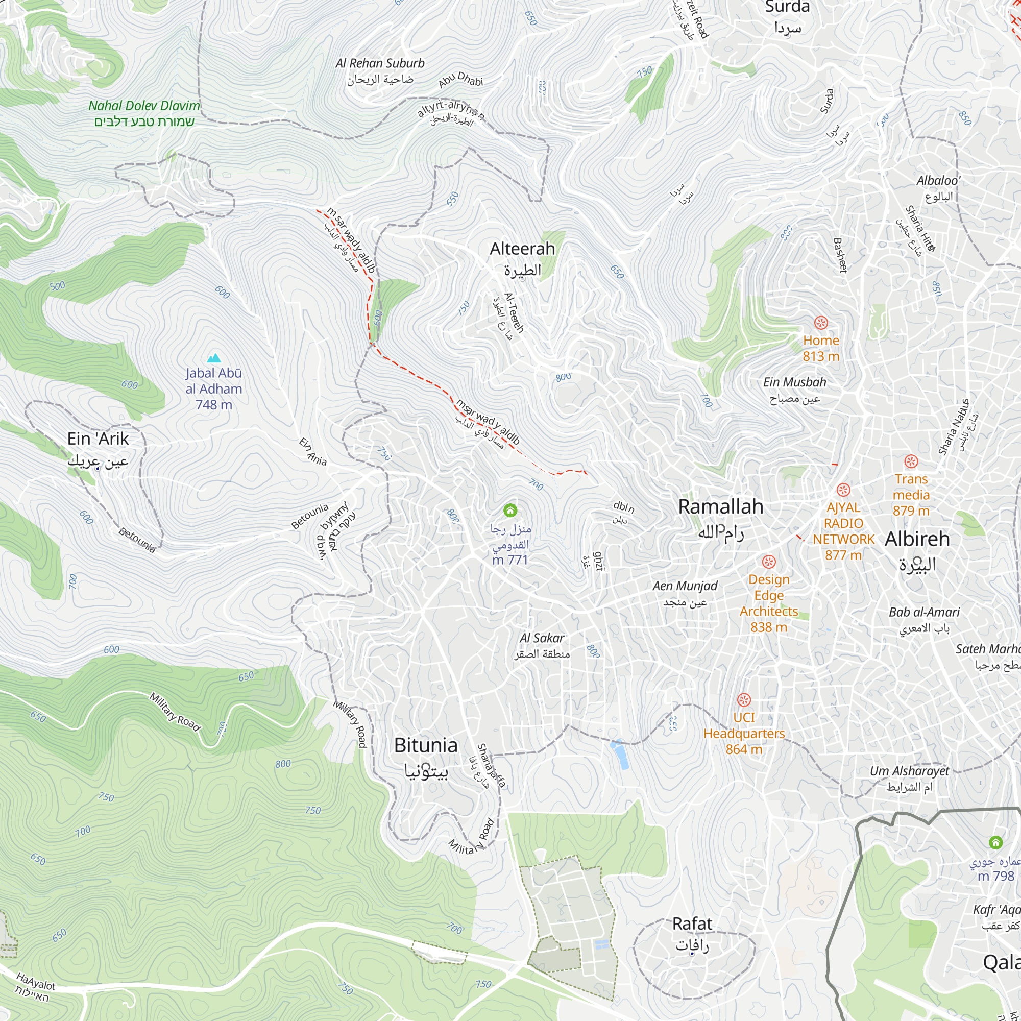 منزل رجا القدومي map