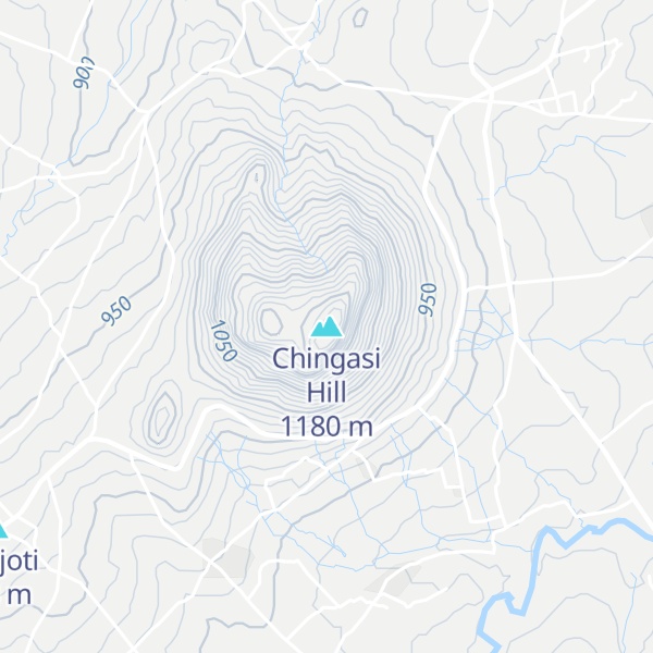 Map of Chingasi Hill
