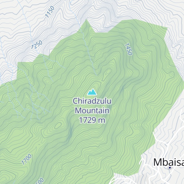 Map of Chiradzulu Mountain