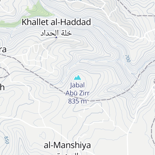 Map of Jabal Abū Zirr