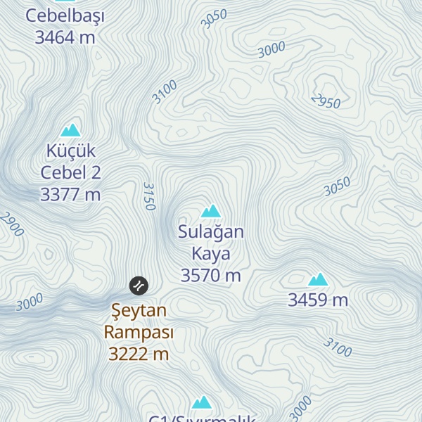 Map of Sulağan Kaya