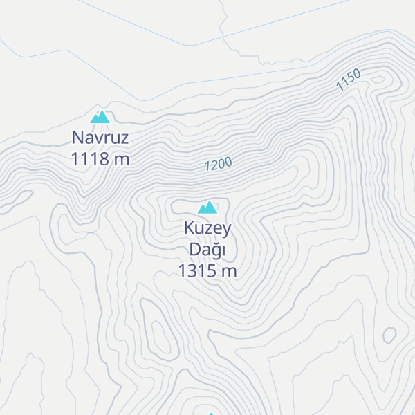 Map of Kuzey Dağı