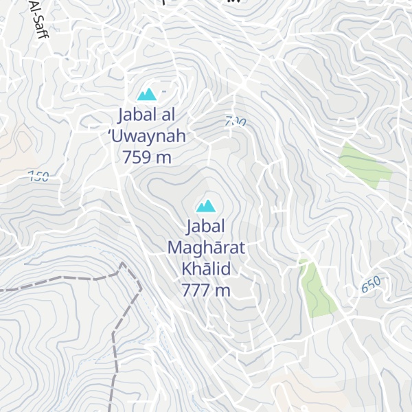 Map of Jabal Maghārat Khālid