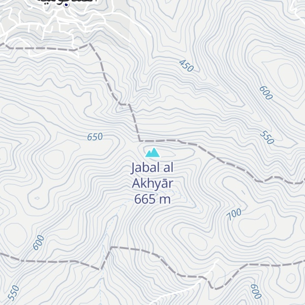 Map of Jabal al Akhyār