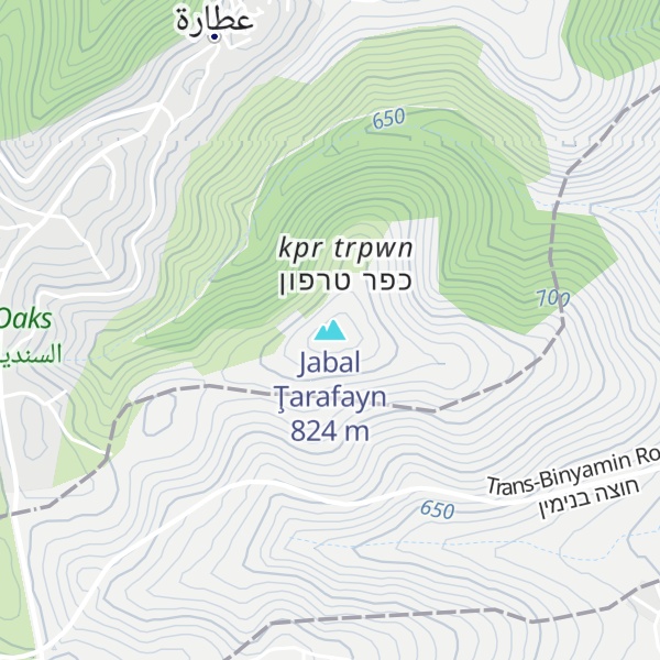 Map of Jabal Ţarafayn