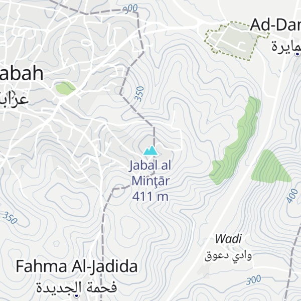 Map of Jabal al Minţār