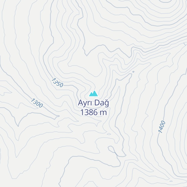 Map of Ayrı Dağ