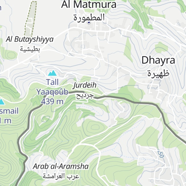 Map of Tall Ghaba'in