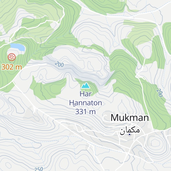 Map of Har H̱annaton