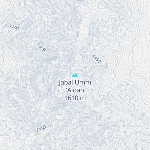 Map of Jabal Umm ‘Aldah