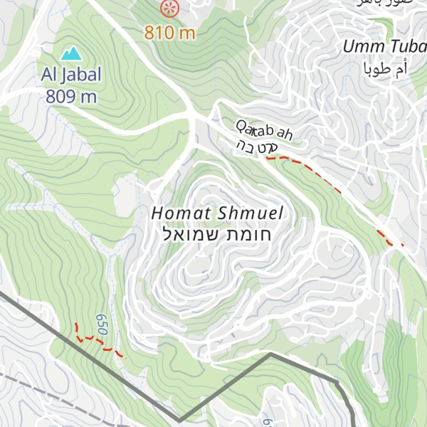 Map of Jabal Abū Ghunaym