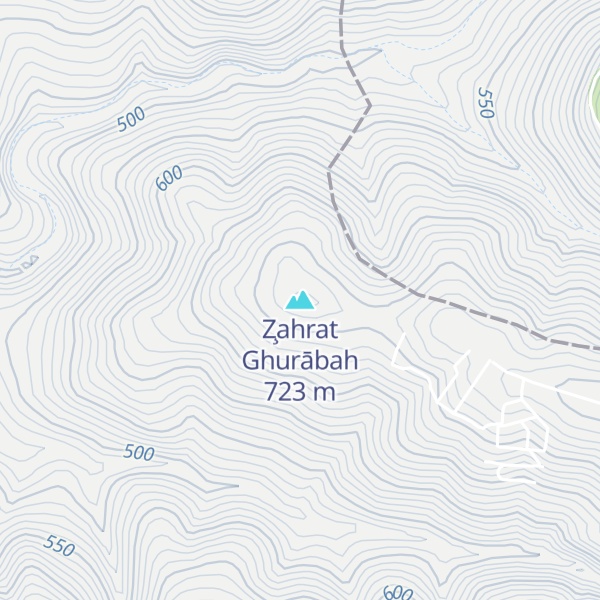 Map of Z̧ahrat Ghurābah