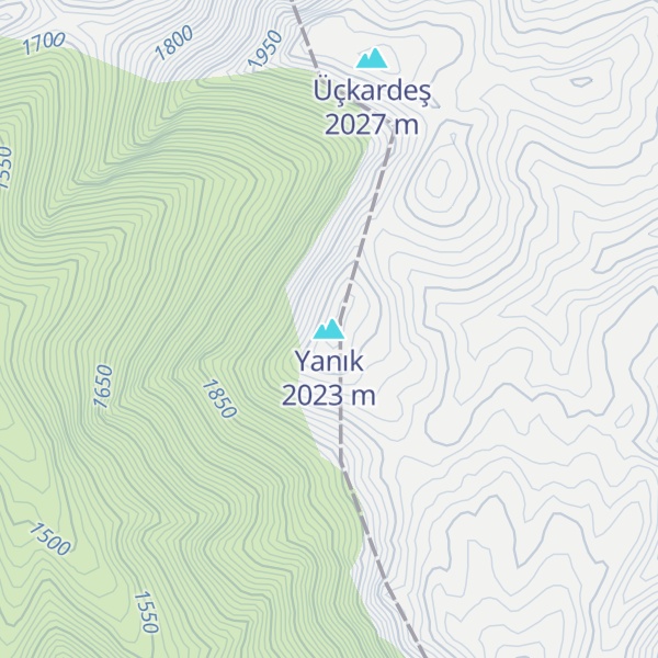 Map of Yanık
