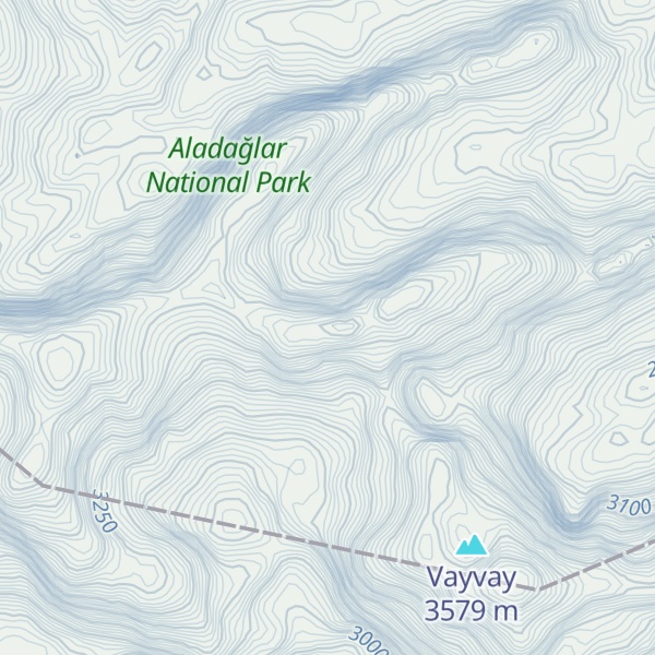 Map of A. Mecit Doğru Zirvesi