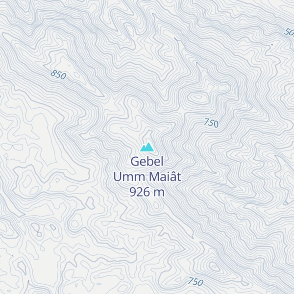 Map of Gebel Umm Maiât