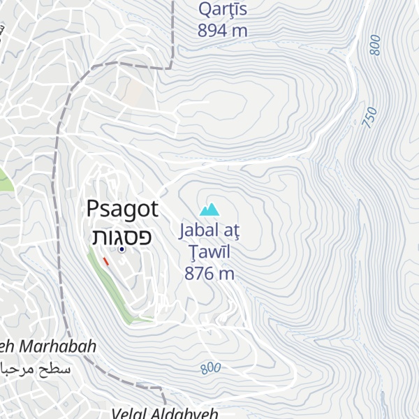 Map of Jabal aţ Ţawīl