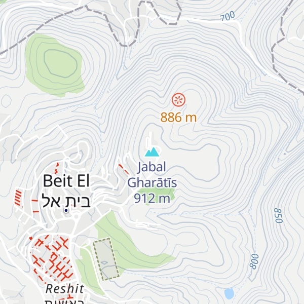 Map of Jabal Gharātīs