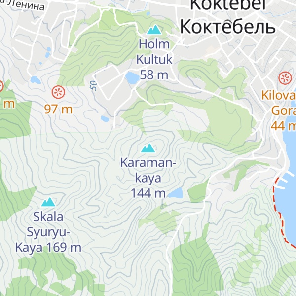 Map of Karaman-kaya