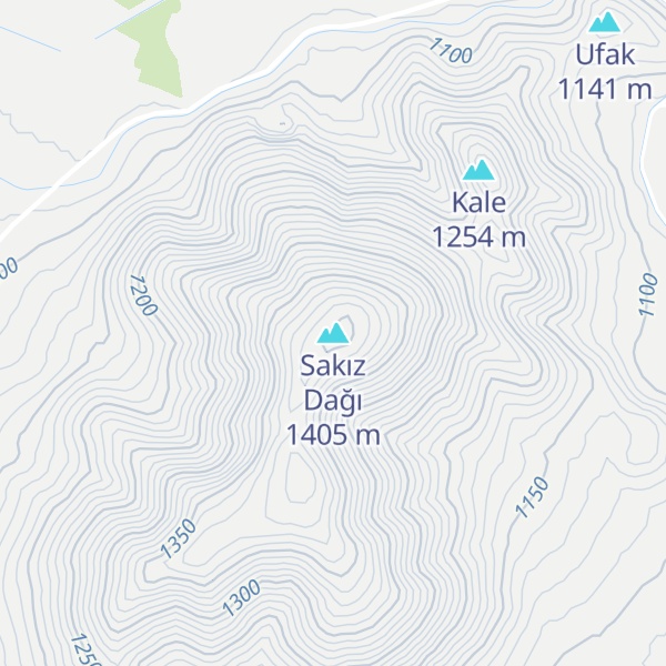 Map of Sakız Dağı