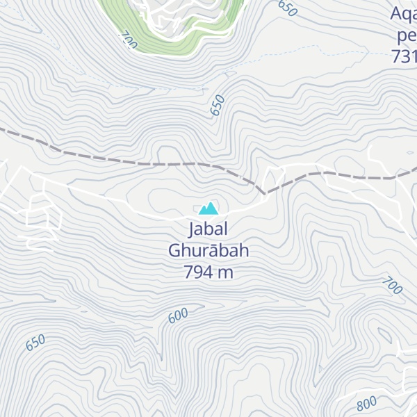 Map of Jabal Ghurābah