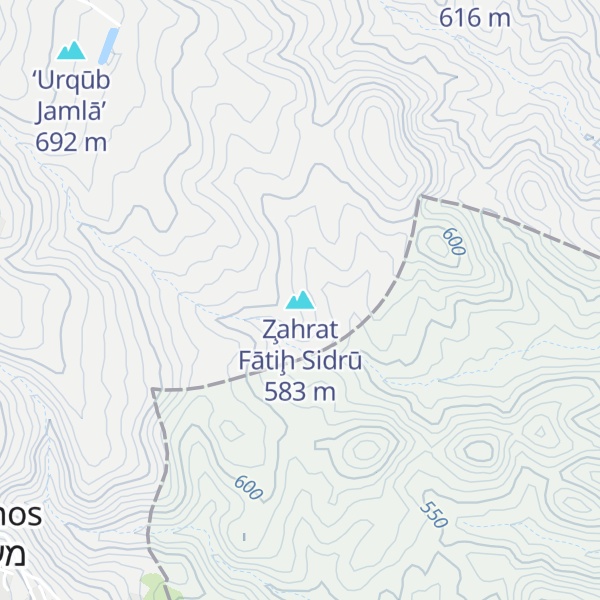 Map of Z̧ahrat Fātiḩ Sidrū