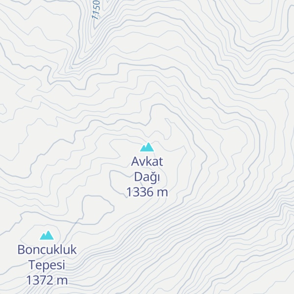 Map of Avkat Dağı