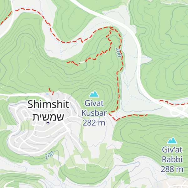 Map of Givat Kusbar