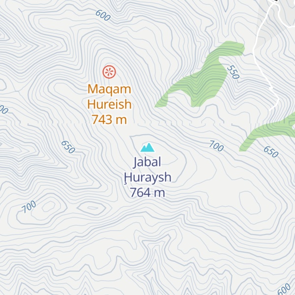 Map of Jabal Ḩuraysh
