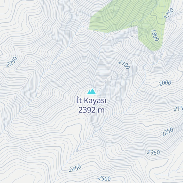 Map of İt Kayası
