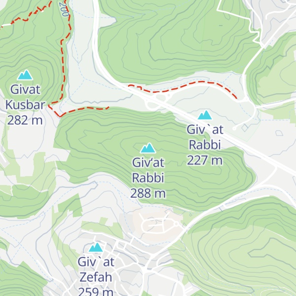 Map of Giv‘at Rabbi