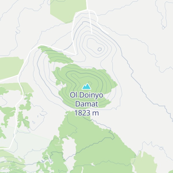 Map of Ol Doinyo Damat