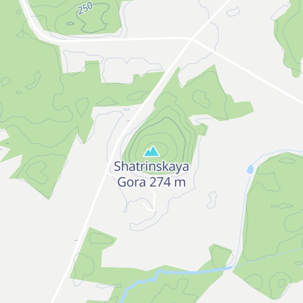 Map of Shatrinskaya Gora