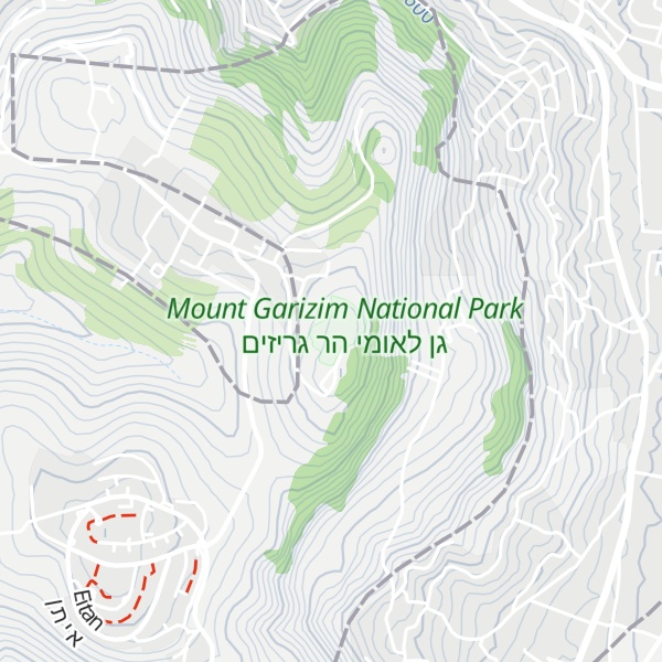 Map of Mount Gerizim