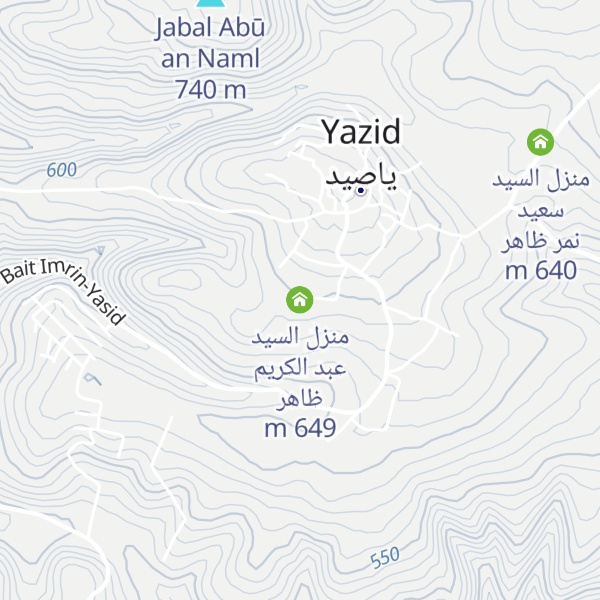 Map of منزل السيد عبد الكريم ظاهر