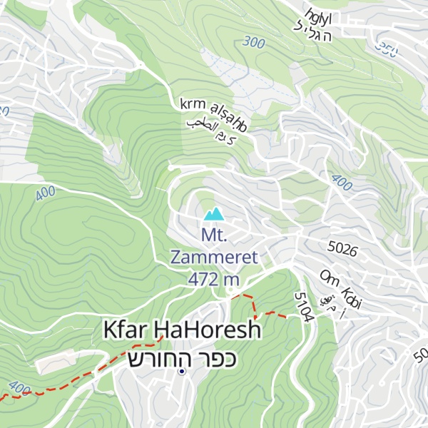 Map of Mt. Zammeret