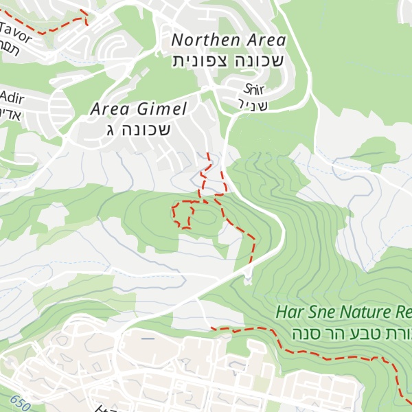 Map of Har Eshkar