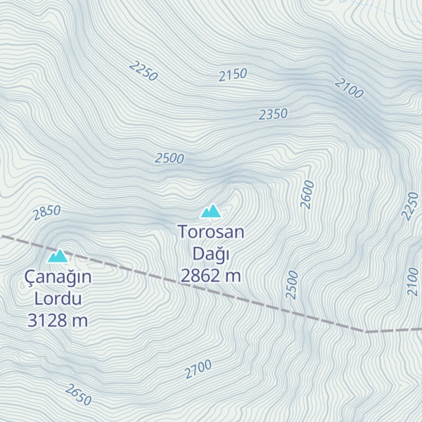 Map of Torosan Dağı