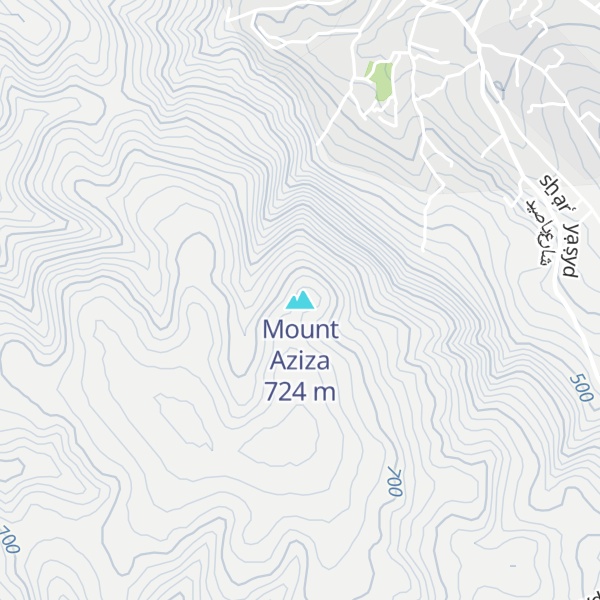 Map of Mount Aziza