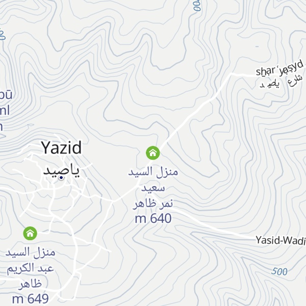 Map of منزل السيد سعيد نمر ظاهر