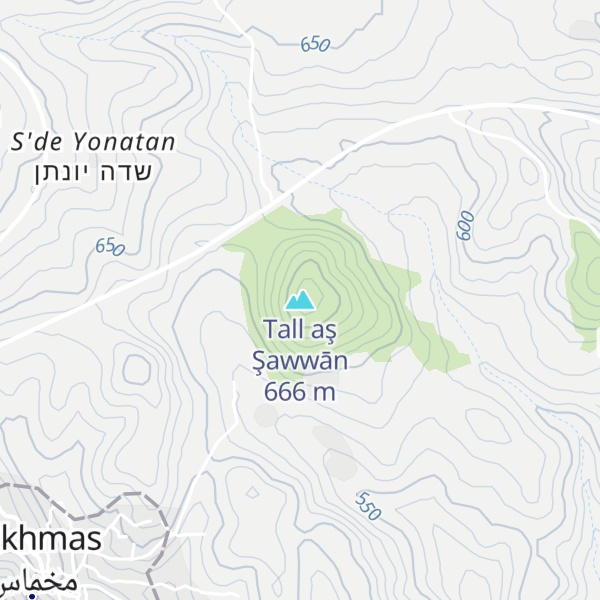 Map of Tall aş Şawwān