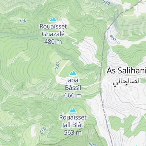 Map of Jabal Bâssîl