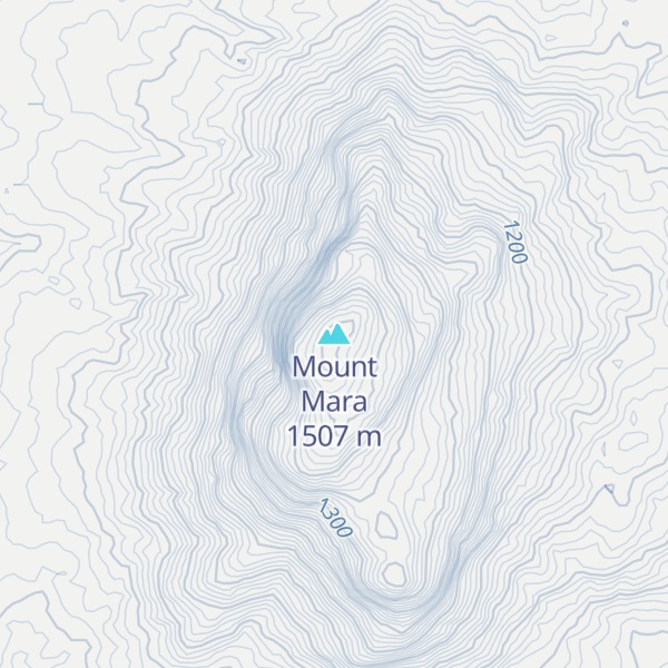 Map of Mount Mara