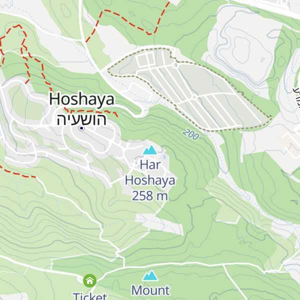Map of Har Hoshaya