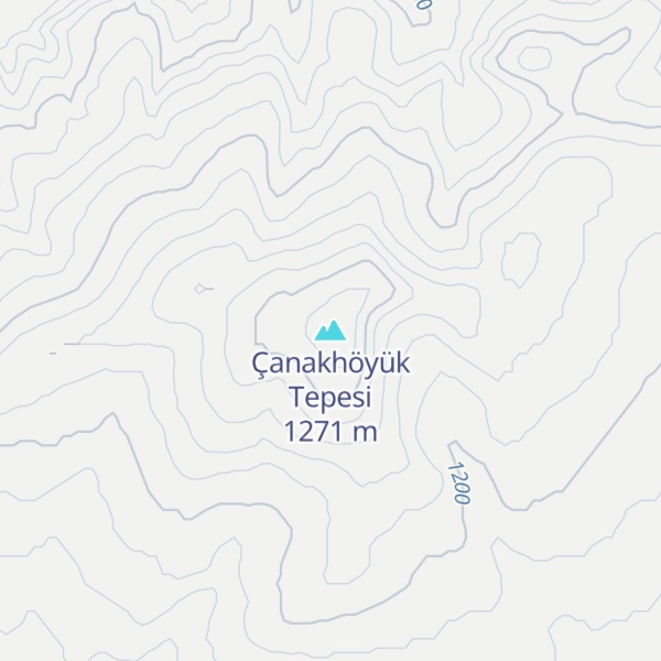 Map of Çanakhöyük Tepesi